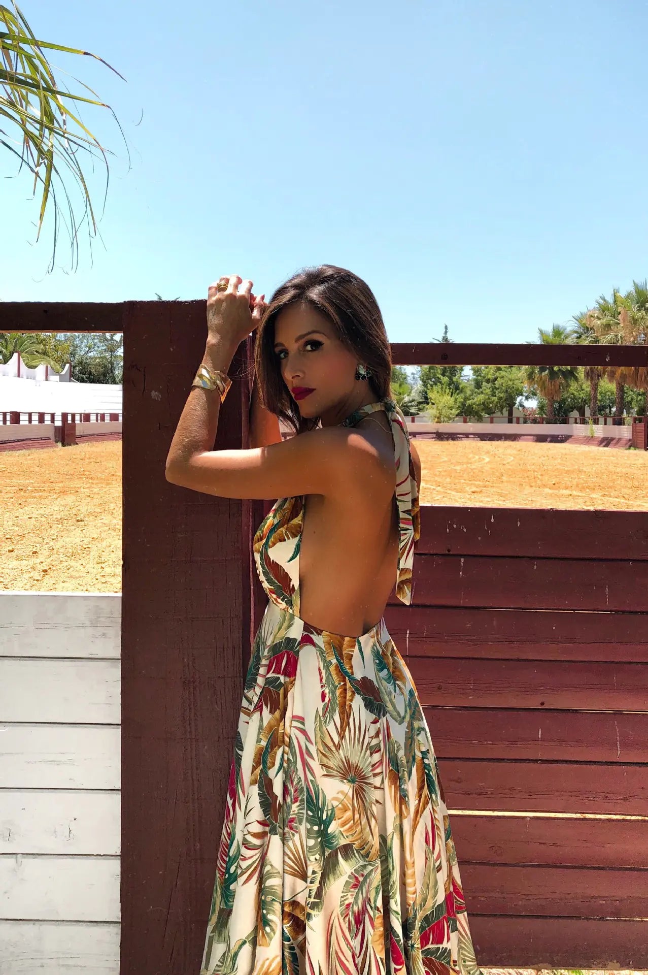 Backless Sleeveless Halter Dress - Trending Style