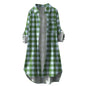 Deals 2024 Mens Clothing Womens Clothing Plaid Shirts for Women Long Sleeve Work Shirts Open Front Cardigan Fall Outfits for Women 2024 Oversized Cardigan Green-C